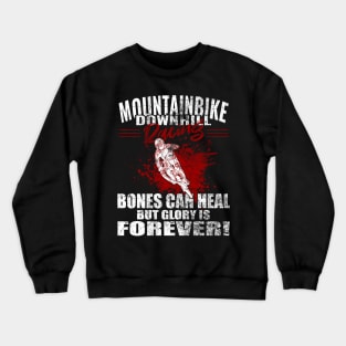 Downhill Cycling, Racing, Mountainbike, Gravel Bike Crewneck Sweatshirt